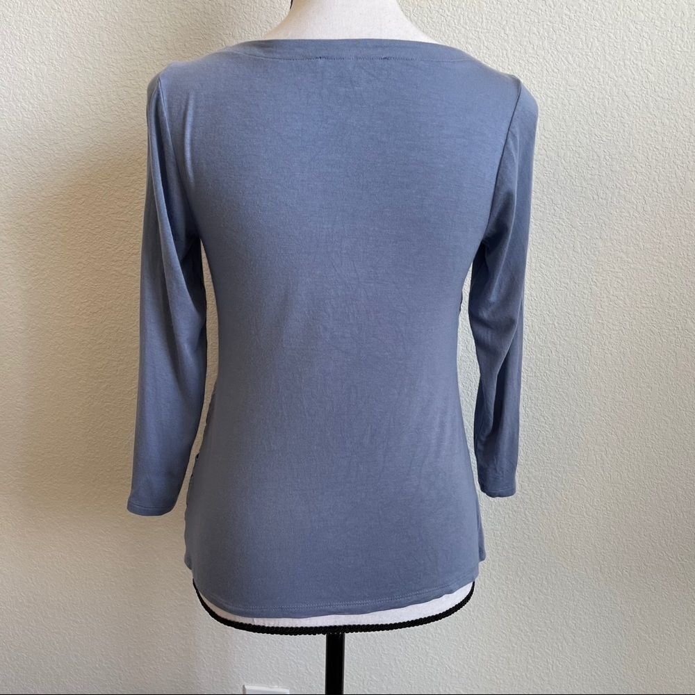 The Limited Outback Red Blue Eyelet Front Top - Picture 10 of 10